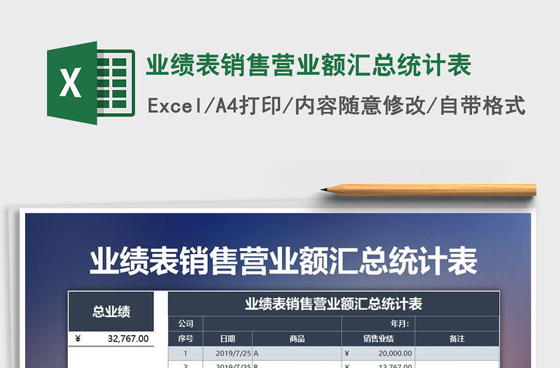 2021年業(yè)績表銷售營業(yè)額匯總統(tǒng)計(jì)表