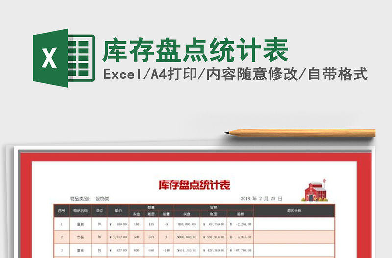 2021年庫存盤點統(tǒng)計表