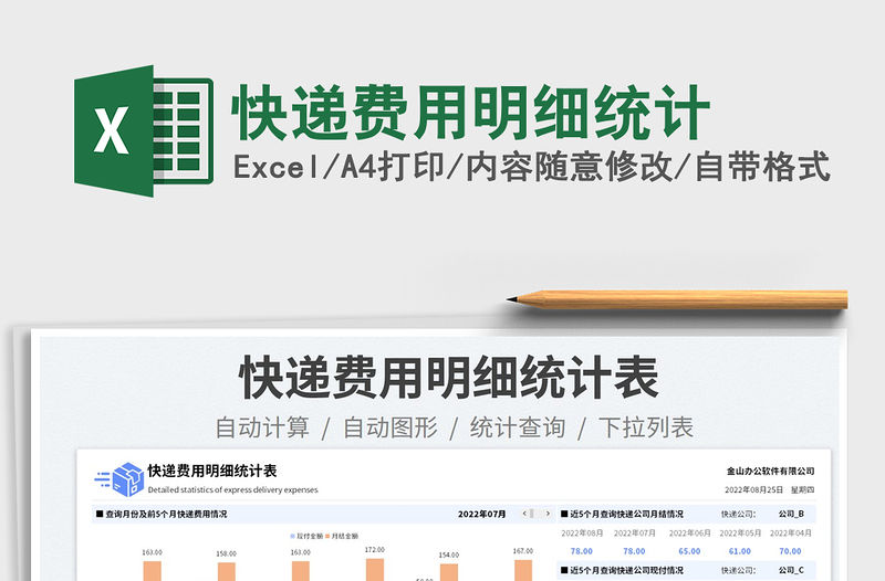 快遞費用明細統計