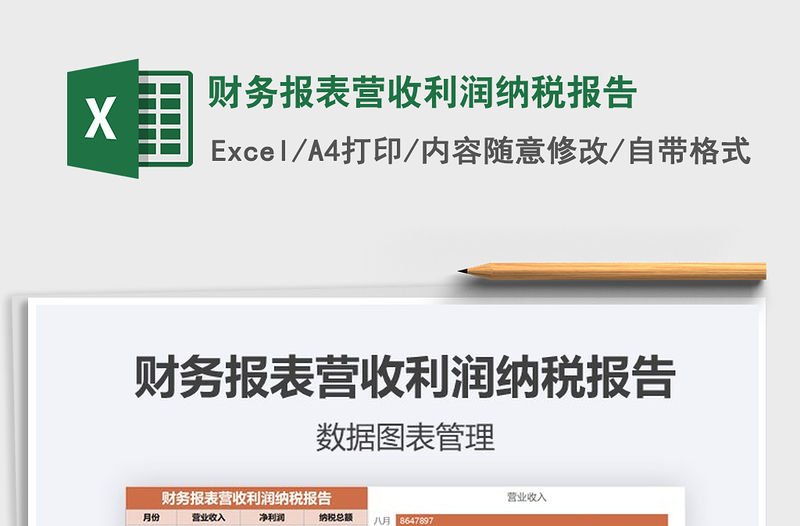 2021年財務報表營收利潤納稅報告免費下載