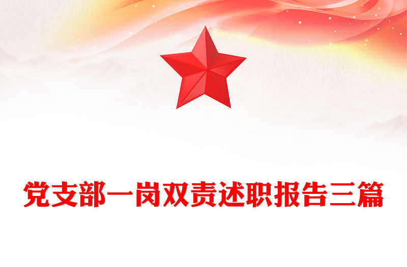 黨支部一崗雙責述職報告三篇