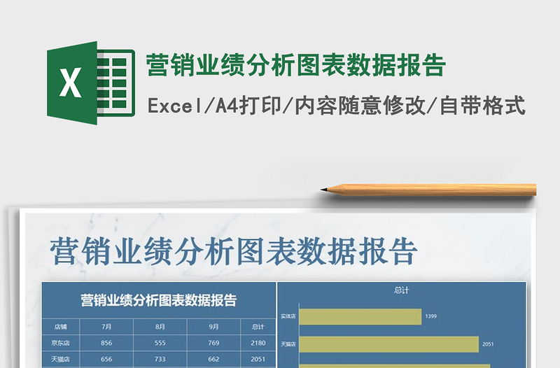 2022年营销业绩分析图表数据报告