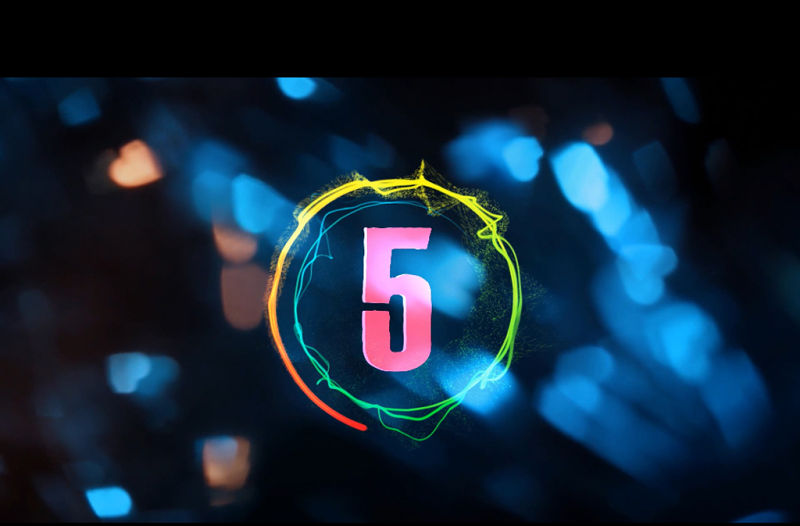 婚慶倒計時片頭開場視頻ppt模板