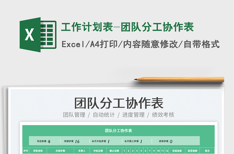 2022工作計(jì)劃表-團(tuán)隊(duì)分工協(xié)作表免費(fèi)下載