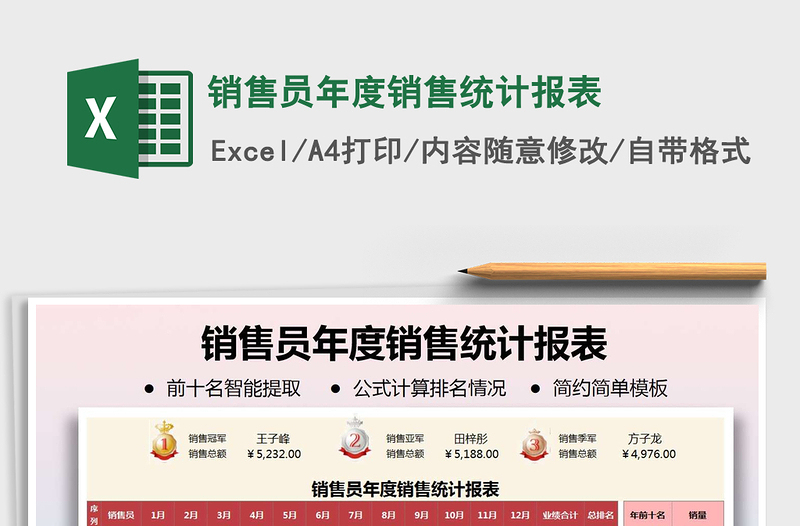 2021年銷售員年度銷售統(tǒng)計(jì)報(bào)表
