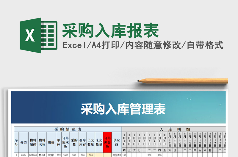 2022年采購入庫報表