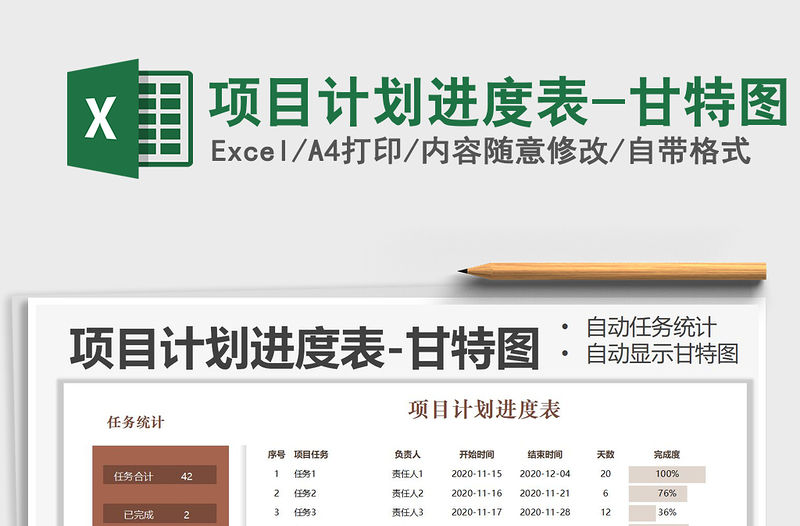 2021年項目計劃進度表-甘特圖