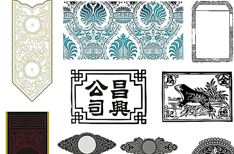 2021年古典花邊底紋圖片