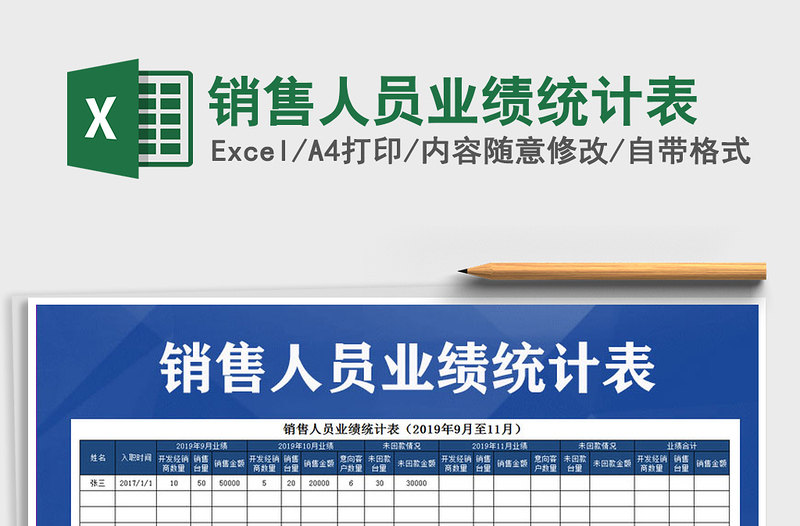 2021年销售人员业绩统计表