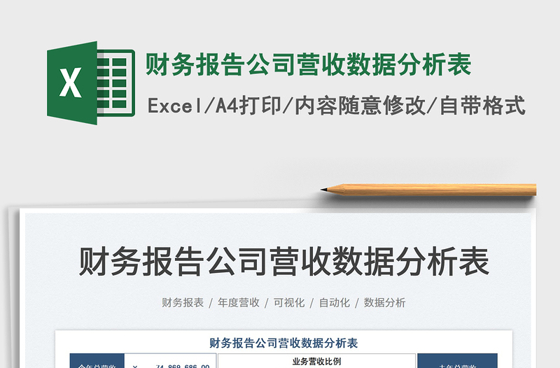2022財務(wù)報告公司營收數(shù)據(jù)分析表免費下載