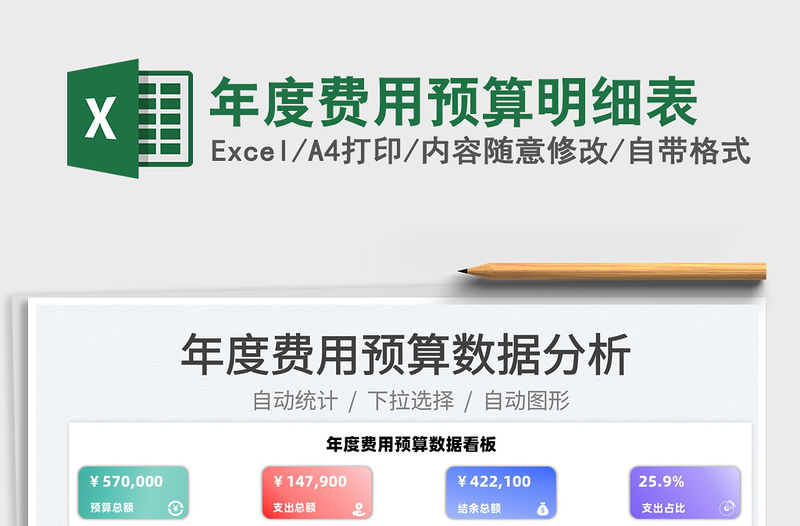 2021年度費用預算明細表免費下載