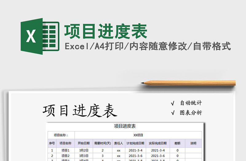 2021年項目進度表