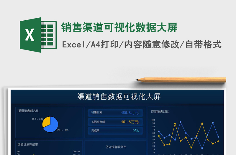 2021年銷(xiāo)售渠道可視化數(shù)據(jù)大屏