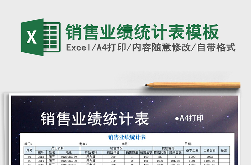 2021年銷售業(yè)績(jī)統(tǒng)計(jì)表模板