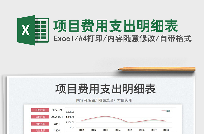 2023项目费用支出明细表免费下载