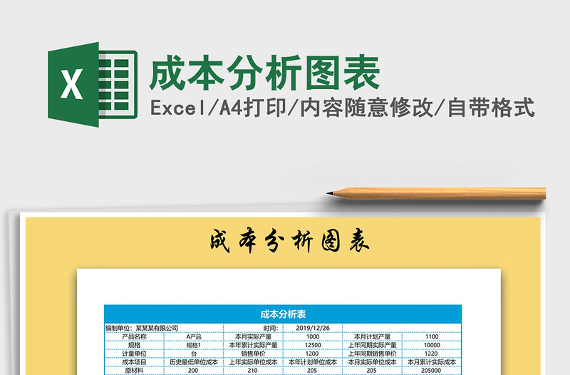 2021年成本分析圖表