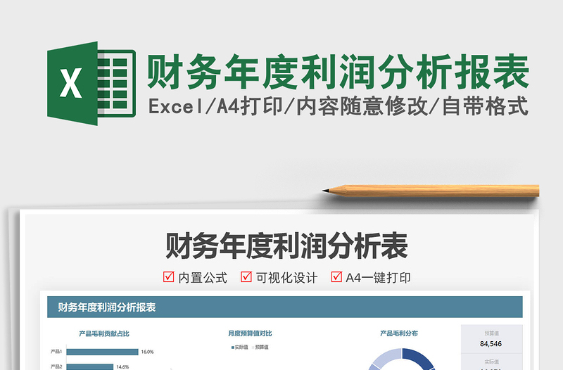 2022財務(wù)年度利潤分析報表免費下載