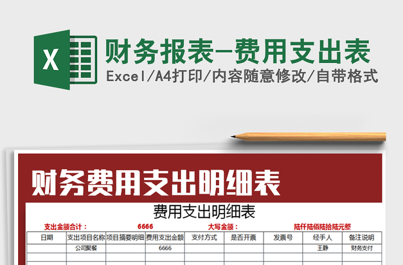 2022年財務(wù)報表-費用支出表免費下載