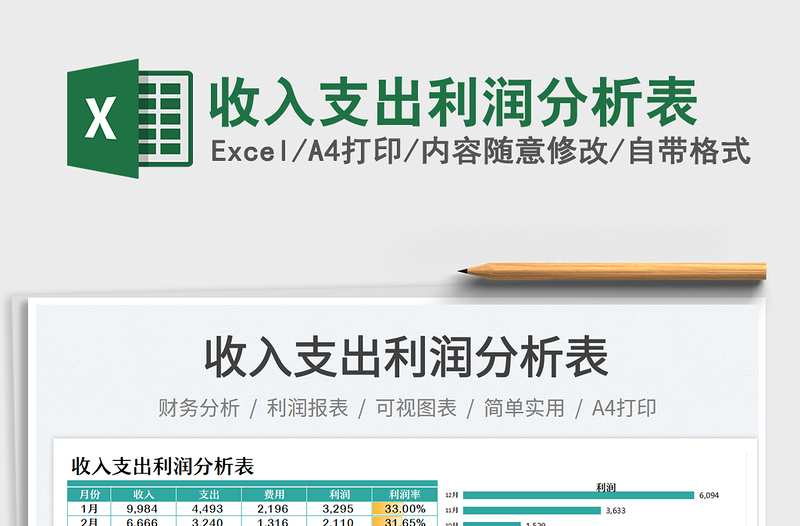 收入支出利潤分析表免費下載