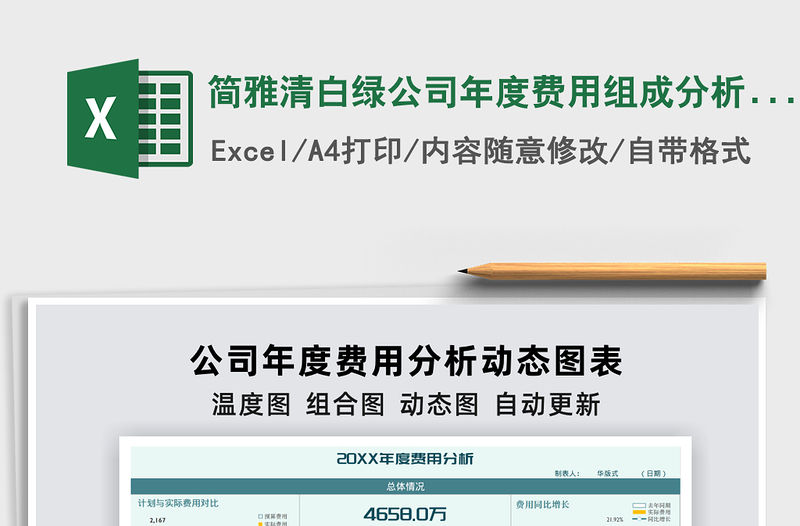 2021年簡雅清白綠公司年度費用組成分析動態圖