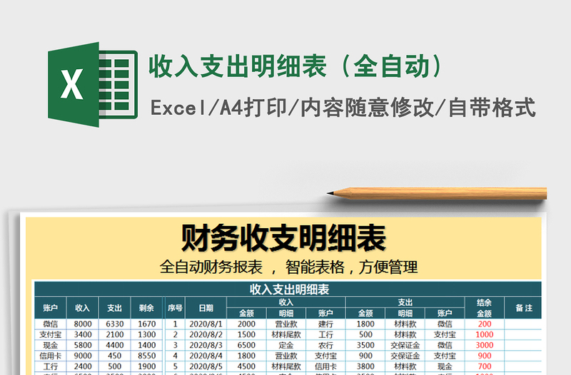 2021年收入支出明細(xì)表(全自動(dòng))