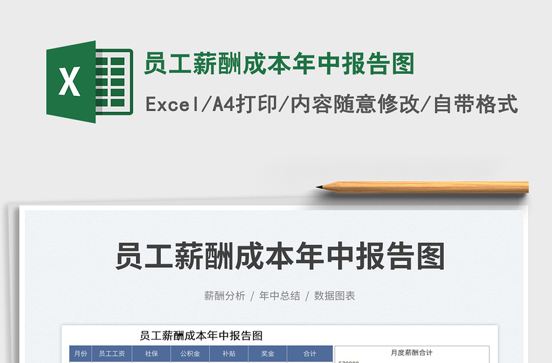 2023員工薪酬成本年中報告圖免費下載