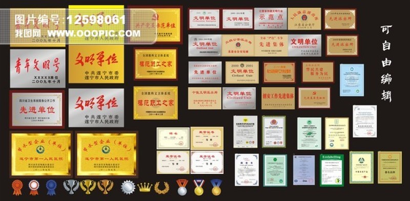 2021年獎牌證書聘書獎杯章胸章金牌