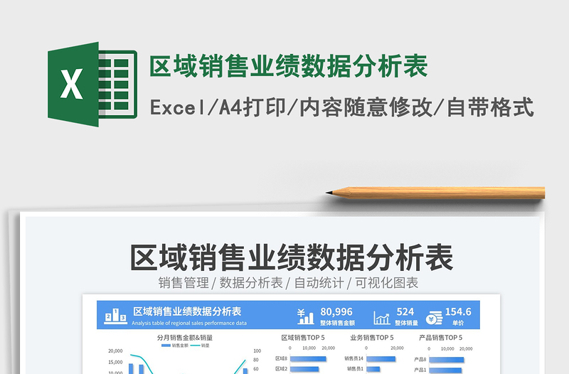 區(qū)域銷售業(yè)績數(shù)據(jù)分析表免費(fèi)下載
