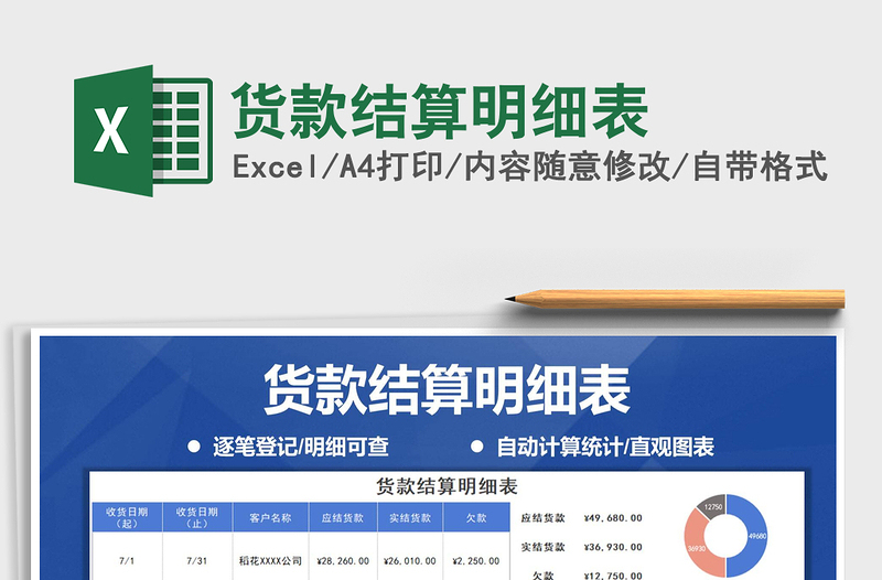 2021年貨款結算明細表