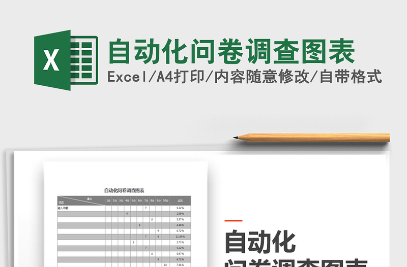 2021年自動(dòng)化問(wèn)卷調(diào)查圖表免費(fèi)下載