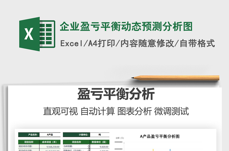 2022企業(yè)盈虧平衡動(dòng)態(tài)預(yù)測(cè)分析圖免費(fèi)下載