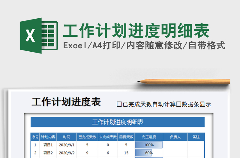 2021年工作计划进度明细表