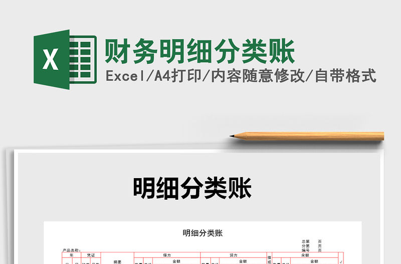 2021年財務明細分類賬免費下載