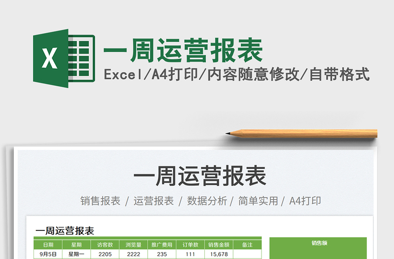 一周運營報表