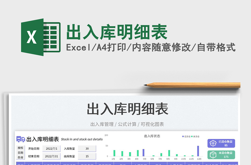2023出入庫明細(xì)表免費(fèi)下載