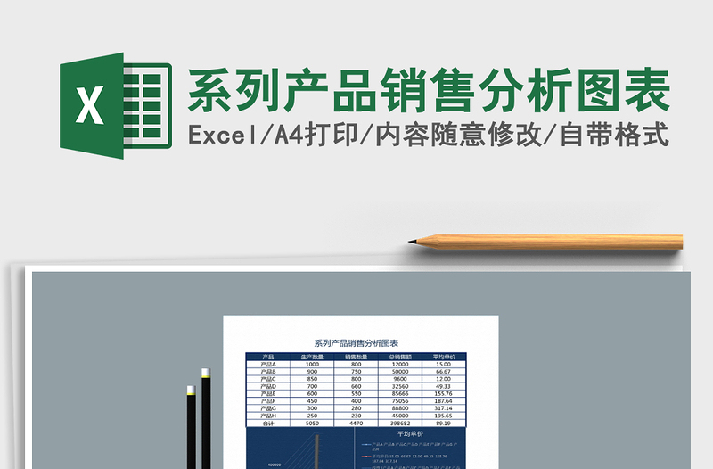 2021年系列產(chǎn)品銷售分析圖表