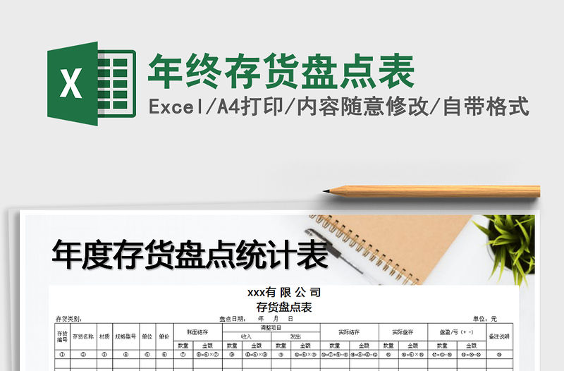 2022年年終存貨盤點表