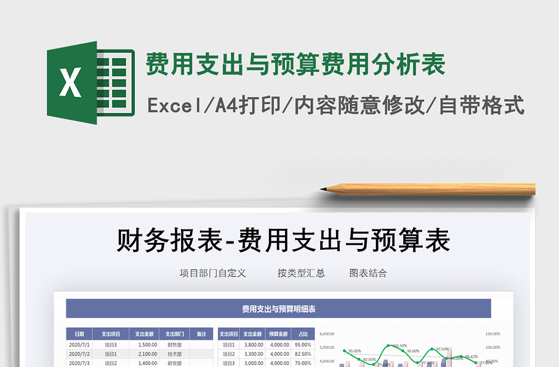 2021年費用支出與預(yù)算費用分析表