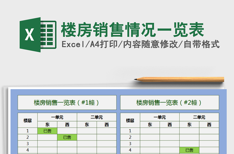 2021年樓房銷售情況一覽表
