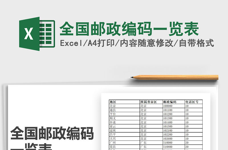 2021年全國郵政編碼一覽表