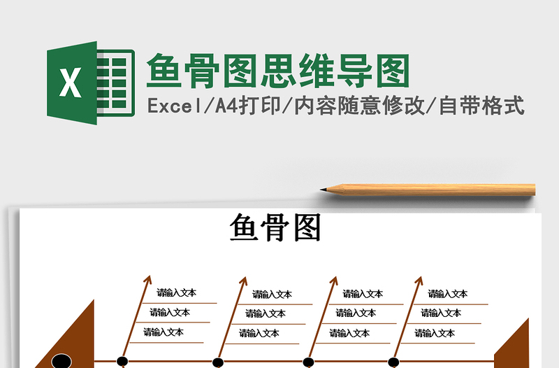 2021年魚骨圖思維導圖