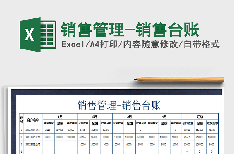 2021年銷售管理-銷售臺(tái)賬