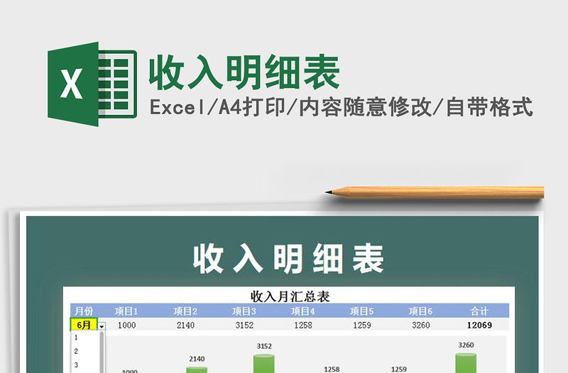 2021年收入明細表