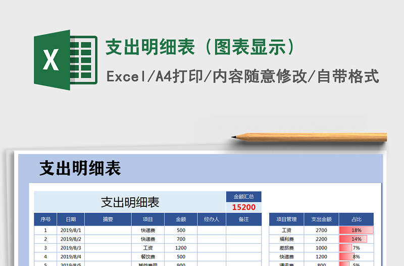 2021年支出明细表（图表显示）