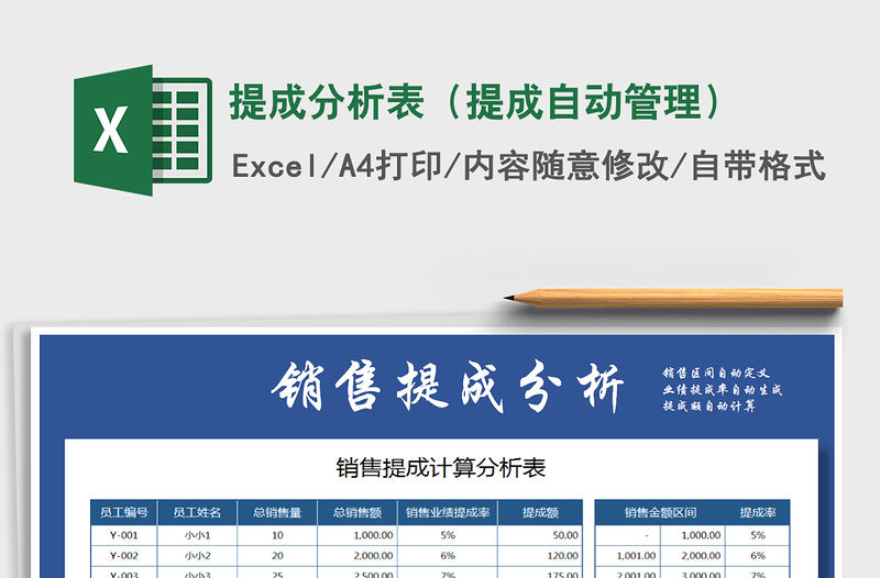 2021年提成分析表（提成自動管理）