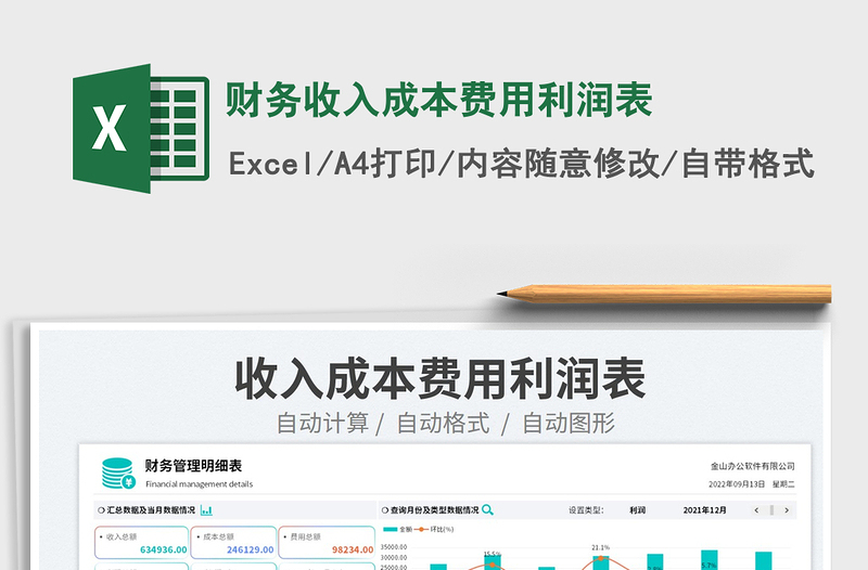 財務(wù)收入成本費用利潤表