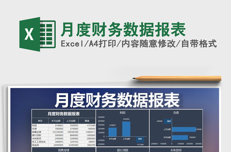 2021年月度财务数据报表