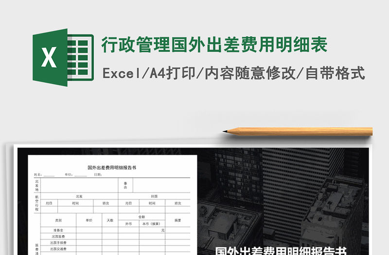 2021年行政管理國外出差費用明細表