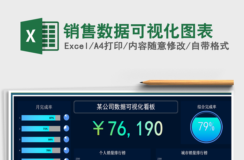 2021年銷售數據可視化圖表