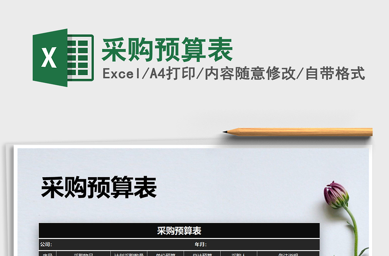 2021年采購預算表